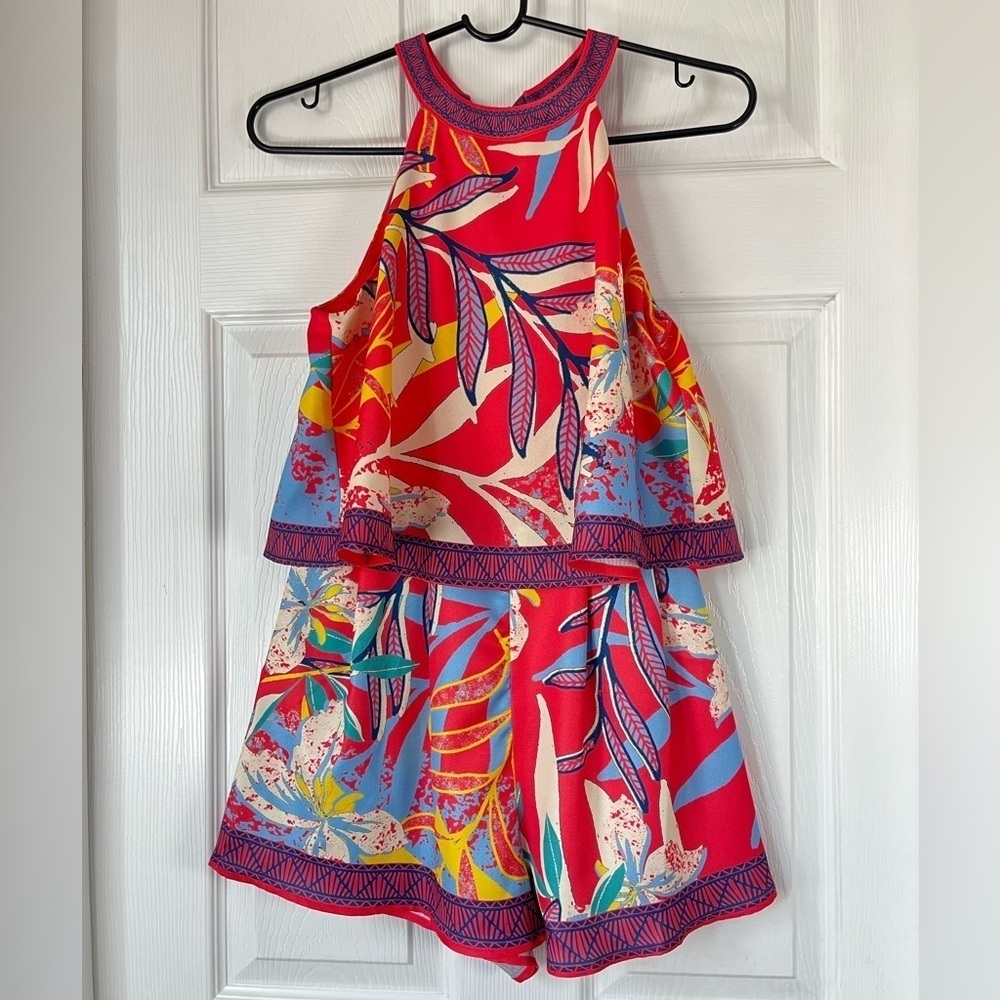 Flying Tomato Floral Romper Shorts XS